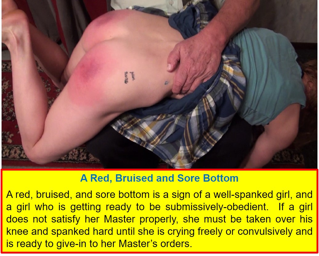 As seen by the photo-story below, I hand-spanked this girl’s bare bottom ha...